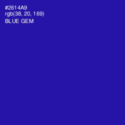 #2614A9 - Blue Gem Color Image