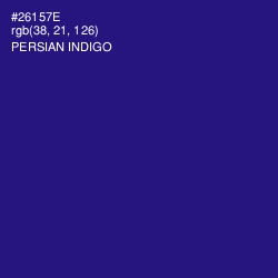 #26157E - Persian Indigo Color Image