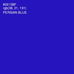 #2615BF - Persian Blue Color Image