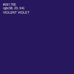 #26175E - Violent Violet Color Image