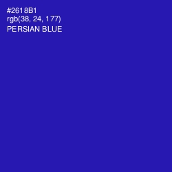 #2618B1 - Persian Blue Color Image