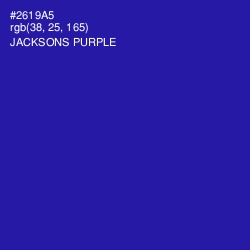 #2619A5 - Jacksons Purple Color Image