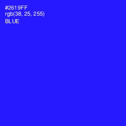 #2619FF - Blue Color Image