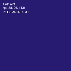 #261A71 - Persian Indigo Color Image