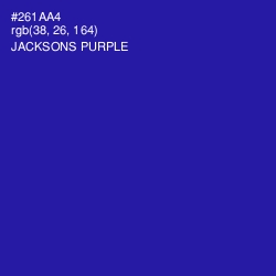 #261AA4 - Jacksons Purple Color Image