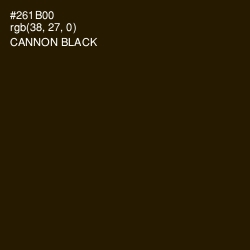 #261B00 - Cannon Black Color Image