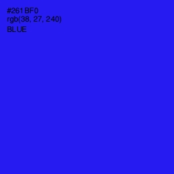 #261BF0 - Blue Color Image