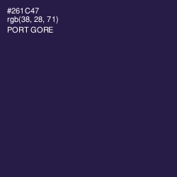 #261C47 - Port Gore Color Image