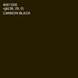 #261D00 - Cannon Black Color Image