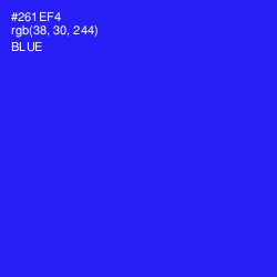 #261EF4 - Blue Color Image
