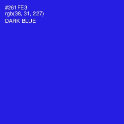 #261FE3 - Dark Blue Color Image
