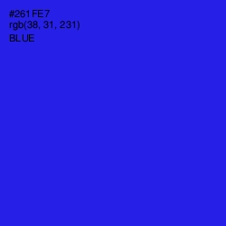 #261FE7 - Blue Color Image