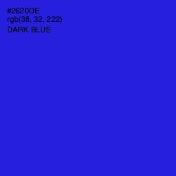 #2620DE - Dark Blue Color Image