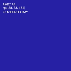 #2621A4 - Governor Bay Color Image