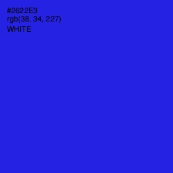 #2622E3 - Dark Blue Color Image