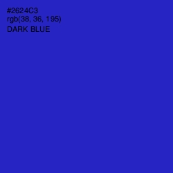 #2624C3 - Dark Blue Color Image