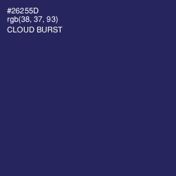 #26255D - Cloud Burst Color Image