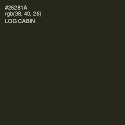 #26281A - Log Cabin Color Image