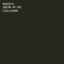 #26281C - Log Cabin Color Image