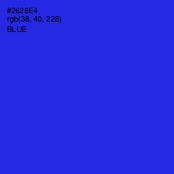 #2628E4 - Blue Color Image