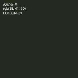 #26291E - Log Cabin Color Image