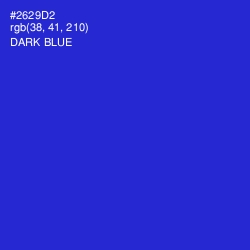 #2629D2 - Dark Blue Color Image