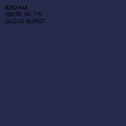 #262A4A - Cloud Burst Color Image