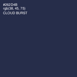 #262D4B - Cloud Burst Color Image