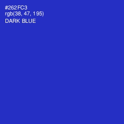 #262FC3 - Dark Blue Color Image