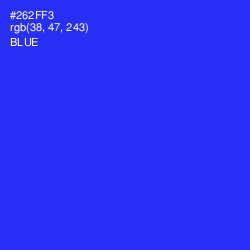 #262FF3 - Blue Color Image