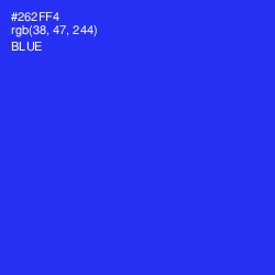 #262FF4 - Blue Color Image