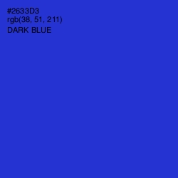 #2633D3 - Dark Blue Color Image