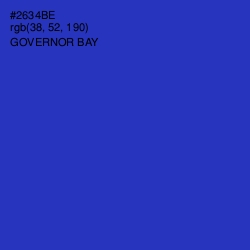 #2634BE - Governor Bay Color Image