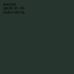 #26352E - Heavy Metal Color Image