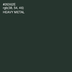 #26362E - Heavy Metal Color Image