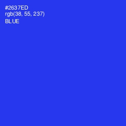 #2637ED - Blue Color Image