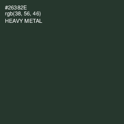 #26382E - Heavy Metal Color Image
