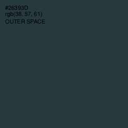 #26393D - Outer Space Color Image