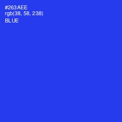 #263AEE - Blue Color Image