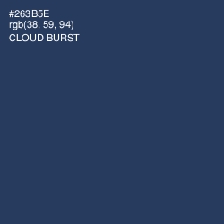 #263B5E - Cloud Burst Color Image