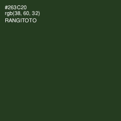 #263C20 - Rangitoto Color Image