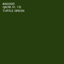 #263D0D - Turtle Green Color Image