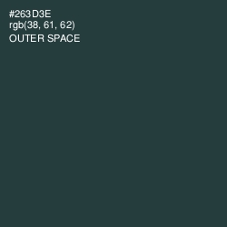 #263D3E - Outer Space Color Image
