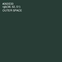 #263E33 - Outer Space Color Image