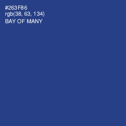 #263F86 - Bay of Many Color Image