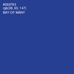 #263F93 - Bay of Many Color Image