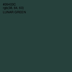 #26403C - Lunar Green Color Image