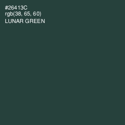 #26413C - Lunar Green Color Image