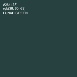 #26413F - Lunar Green Color Image