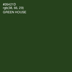 #26421D - Green House Color Image